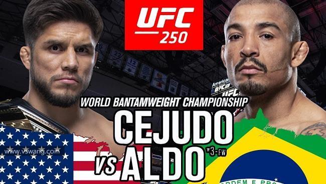 UFC250敲定：奥尔多将在挑战雏量级冠军塞胡多